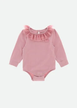 Cutie L/S Babygrow Tea Rose