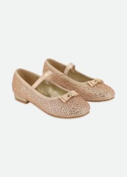 Dahlia Crystal Pump Gold