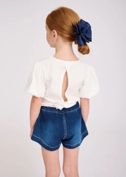 Davina Denim Shorts Denim -Angels-Face Shop Davina Shorts Denim Lifestyle 1