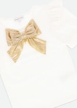 Delora Metallic Top Snowdrop -Angels-Face Shop Delora Top Snowdrop Ddetail