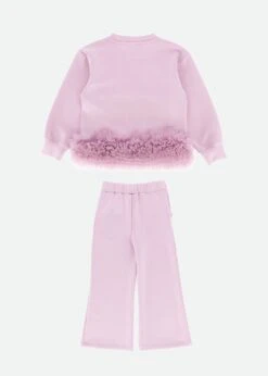 Deonne Tulle Trim Top And Jogger Set Lilac 11 Deonne Tulle Trim Top And Jogger Set Lilac -Angels-Face Shop Deonne Tracksuit Lilac Back