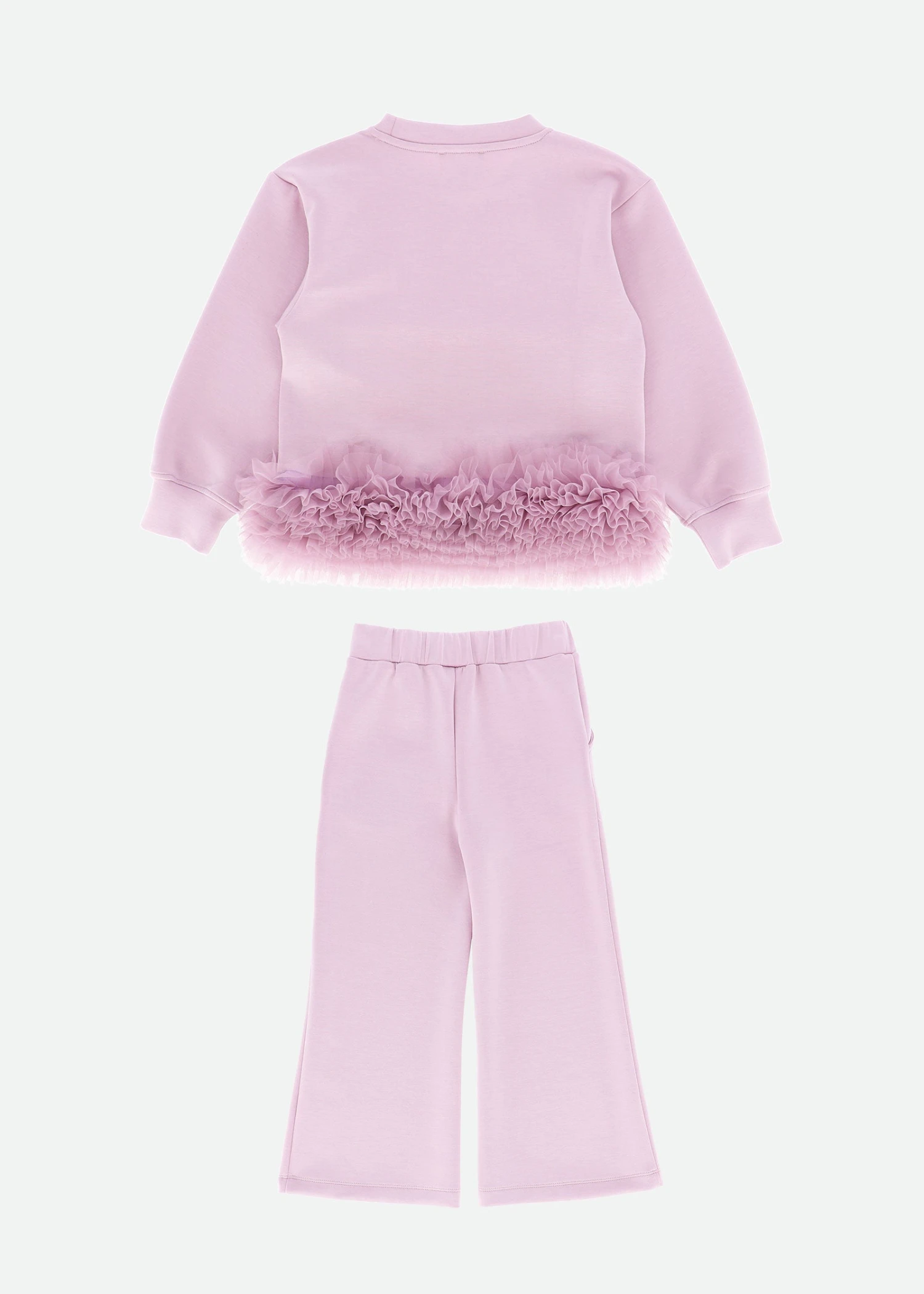Deonne Tulle Trim Top And Jogger Set Lilac 6 Deonne Tulle Trim Top And Jogger Set Lilac - Image 6