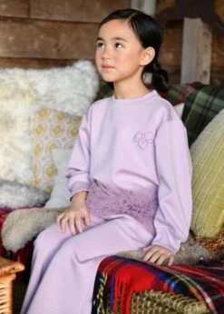 Deonne Tulle Trim Top And Jogger Set Lilac 8 Deonne Tulle Trim Top And Jogger Set Lilac -Angels-Face Shop Deonne Tracksuit Burgundy Lifestyle 2