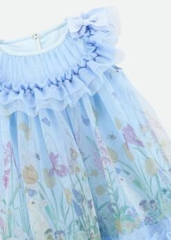 Dominique Bunny Baby Dress Pale Blue -Angels-Face Shop Dominique BabyDress Blue Detail