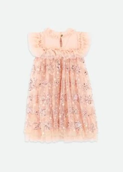 Dominique Flower Sequin Dress Blush Pink -Angels-Face Shop Dominique Dress Blush Back bca41560 15bc 495a 86c1 69de985431df