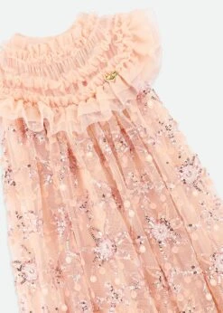 Dominique Flower Sequin Dress Blush Pink -Angels-Face Shop Dominique Dress Blush Detail 291a830e 731c 454f a797 ac1e0c834e64