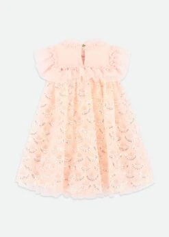 Dominique Sequin Dress Peach 11 Dominique Sequin Dress Peach -Angels-Face Shop Dominique Dress PalePink Back