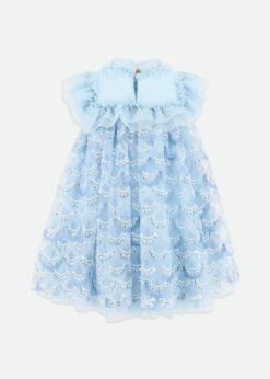 Dominique Sequin Dress Pale Blue -Angels-Face Shop Dominique Dress SequinBlue Back