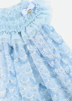 Dominique Sequin Dress Pale Blue -Angels-Face Shop Dominique Dress SequinBlue Detail