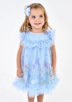 Dominique Bunny Baby Dress Pale Blue -Angels-Face Shop Dominique Baby Dress Blue Lifestyle
