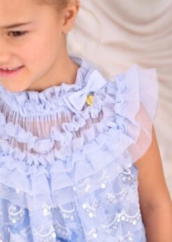 Dominique Sequin Dress Pale Blue -Angels-Face Shop Dominique Dress Blue Lifestyle 1