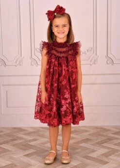 Dominique Flower Embroidery Dress Burgundy -Angels-Face Shop Dominique Dress Burgundy Lifestyle a060fddc 57c0 4a7c 8347 4b4e4a2f6413