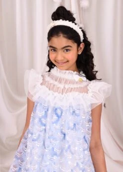 Dominique Sequin Dress Snowdrop -Angels-Face Shop Dominique Dress Snowdrop Lifestyle 1