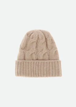 Echo Cable Hat Sand 7 Echo Cable Hat Sand -Angels-Face Shop Echo Hat Sand Back