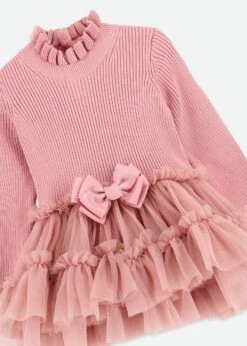 Elin Baby Tulle Dress Tea Rose -Angels-Face Shop Elin Dress Baby Tearose Detail