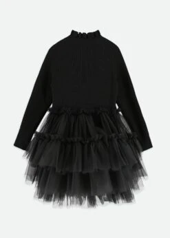 Elin Tulle Dress Black 11 Elin Tulle Dress Black -Angels-Face Shop Elin Dress Black Back