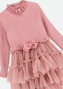 Elin Tulle Dress Tea Rose 12 Elin Tulle Dress Tea Rose -Angels-Face Shop Elin Dress Tearose Detail