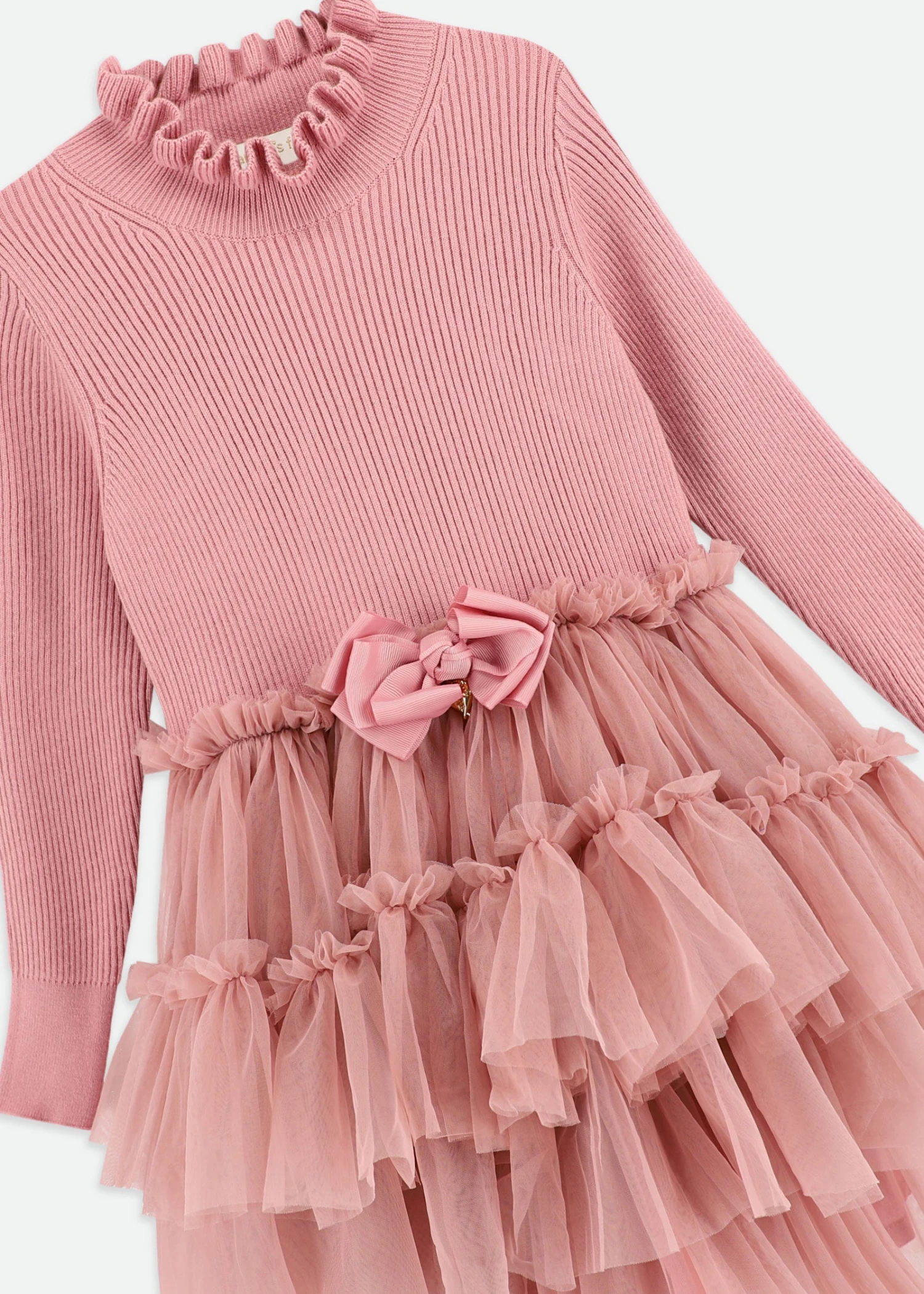 Elin Tulle Dress Tea Rose 6 Elin Tulle Dress Tea Rose - Image 6