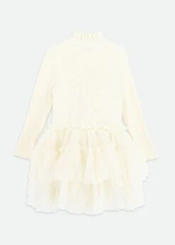 Elin Tulle Dress Vanilla -Angels-Face Shop Elin Dress Vanilla Back