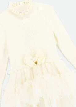 Elin Tulle Dress Vanilla -Angels-Face Shop Elin Dress Vanilla Detail