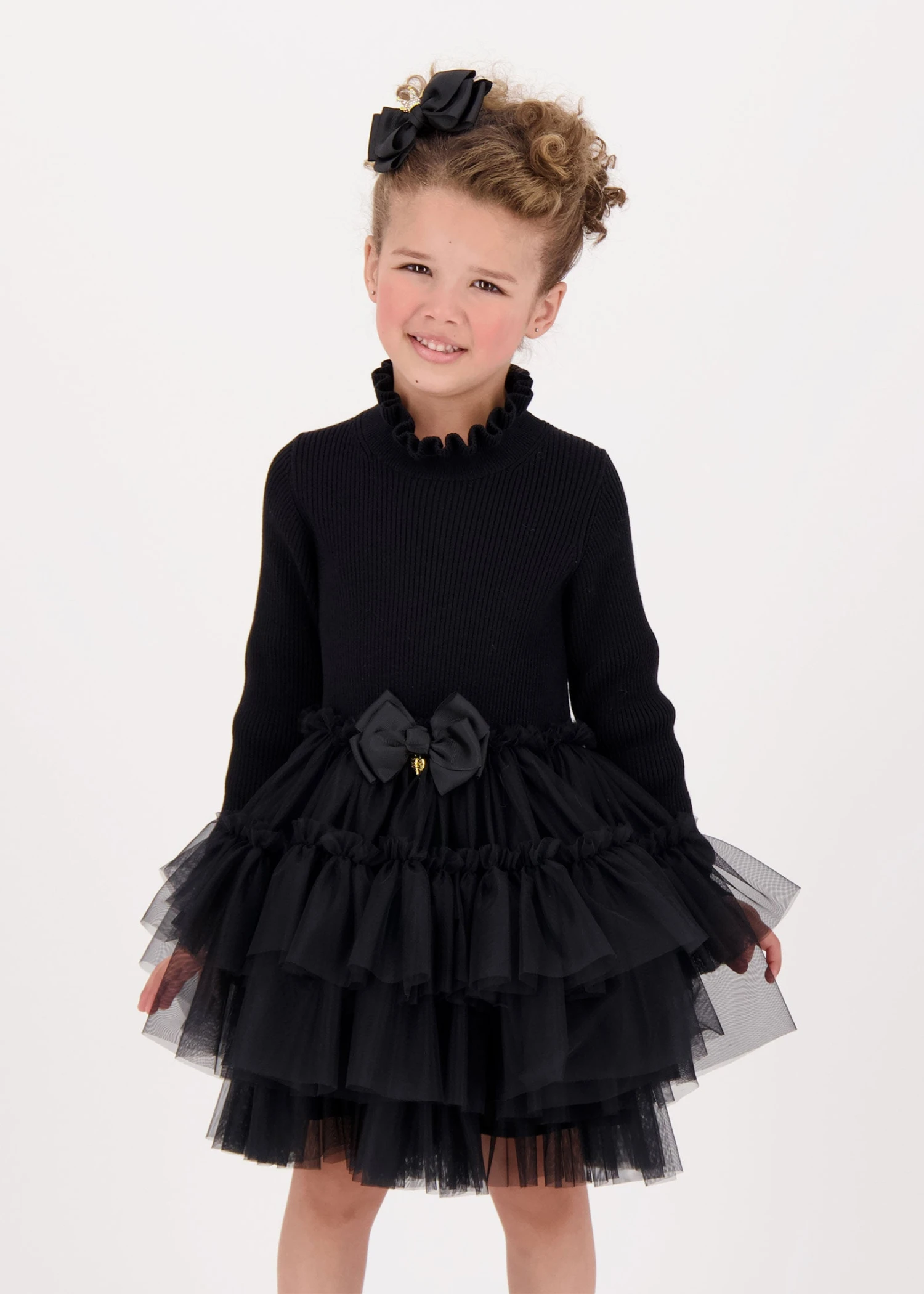 Elin Tulle Dress Black 2 Elin Tulle Dress Black - Image 2