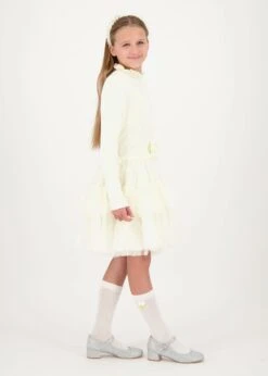 Elin Tulle Dress Vanilla -Angels-Face Shop Elin Dress Vanilla Lifestyle 1