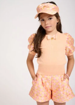 Ella Shorts Apricot Hearts -Angels-Face Shop Ella Apricot 1