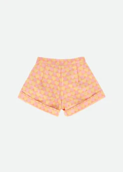 Ella Shorts Apricot Hearts -Angels-Face Shop Ella Apricot Back
