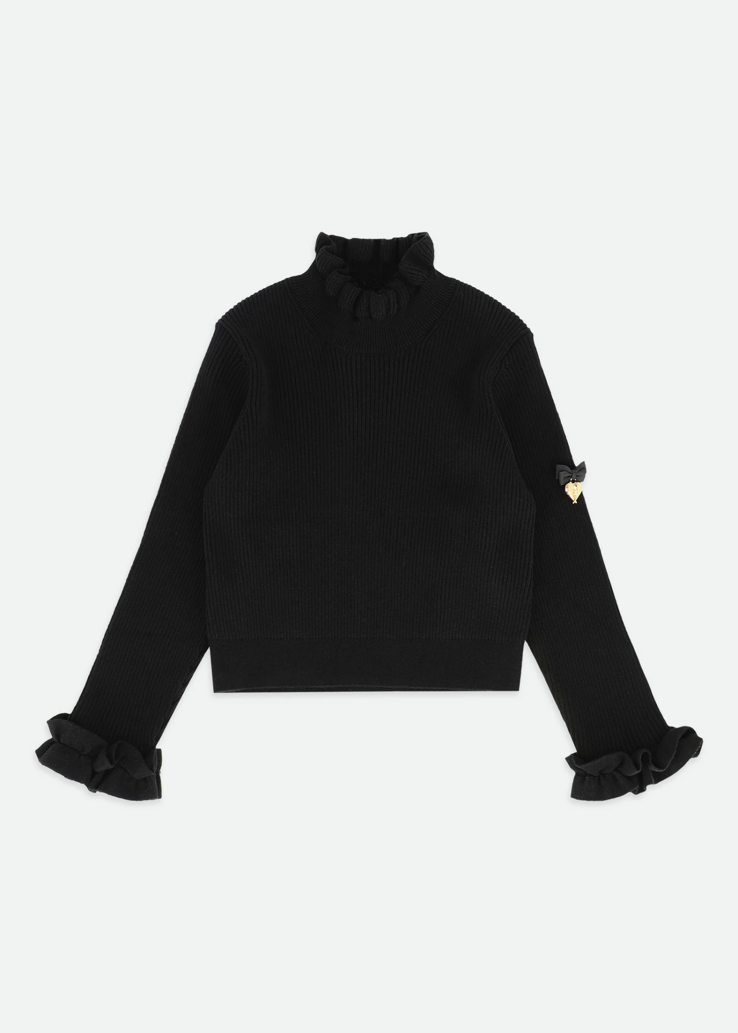 Elma Ribbed Jumper Black 1 Elma Ribbed Jumper Black