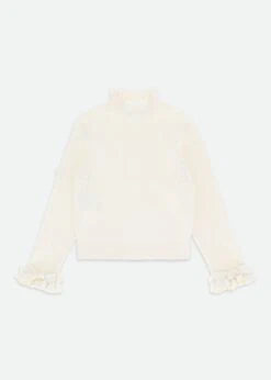 Elma Ribbed Jumper Vanilla -Angels-Face Shop Elma Jumper Vanilla Back