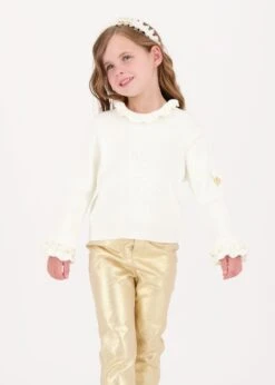 Elma Ribbed Jumper Vanilla -Angels-Face Shop Elma Jumper Vanilla Lifestyle 1