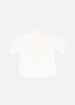 Elouise Sslv Blouse White Pink -Angels-Face Shop Elouise Snowdrop Pink Back