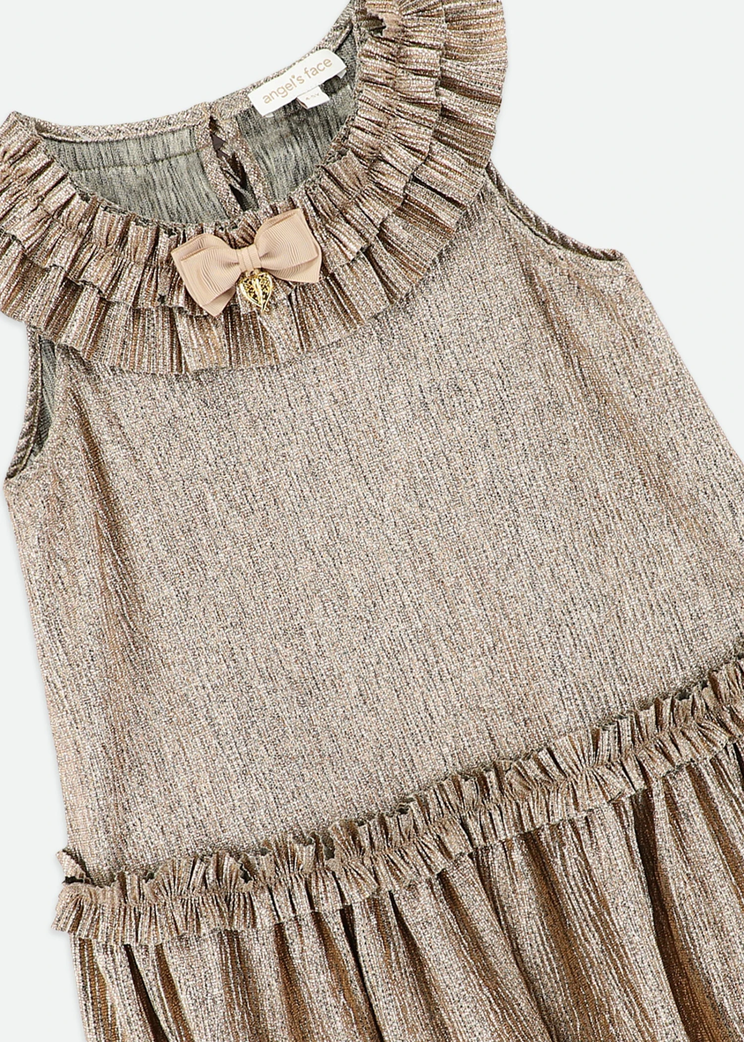 Ember Pleated Dress Gold 4 Ember Pleated Dress Gold - Image 4