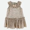 Ember Pleated Dress Gold