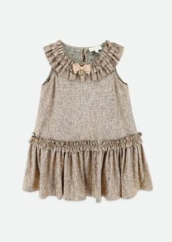 Ember Pleated Dress Gold