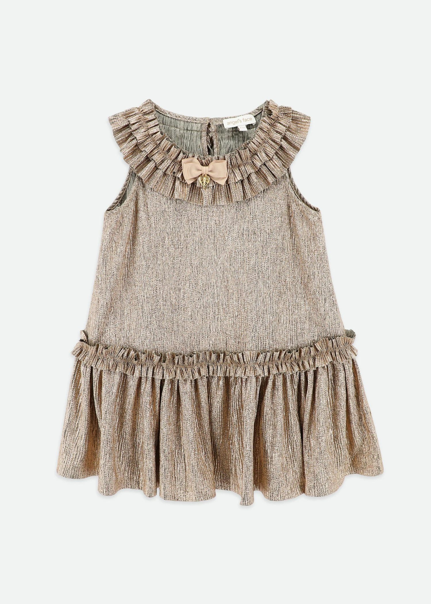 Ember Pleated Dress Gold 1 Ember Pleated Dress Gold