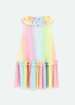 Ember Pleated Dress Rainbow -Angels-Face Shop Ember Dress Rainbow Back