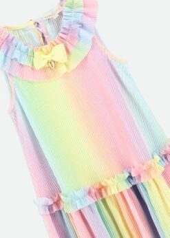 Ember Pleated Dress Rainbow -Angels-Face Shop Ember Dress Rainbow Detail