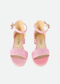Erin Crystal Sandals Pink -Angels-Face Shop Erin Heel Pink Top