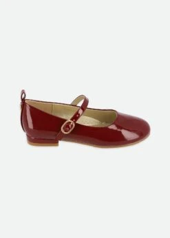Esme Patent Shoe Burgundy -Angels-Face Shop Esme Shoe Burgundy Side