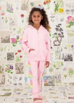 Estella Rainbow Trim Tracksuit Fairy Pink -Angels-Face Shop Estella Tracksuit Fairy Pink Lifestyle