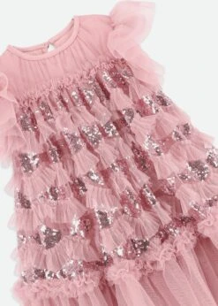 Etta Sequin Tulle Dress Tea Rose -Angels-Face Shop Etta Dress Lilac Detail