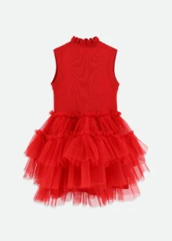 Eunice Knit Dress Red 9 Eunice Knit Dress Red -Angels-Face Shop Eunice Dress Red Back