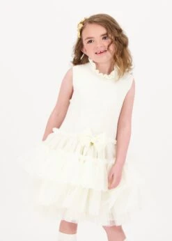 Eunice Knit Dress Vanilla -Angels-Face Shop Eunice Dress Vanilla Lifestyle 2