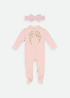 Angels-Face Shop 29 Angels-Face Shop -Angels-Face Shop Eve Babygrow Ballet Pink Back