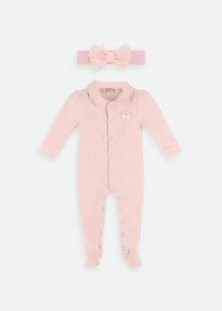 Eve Babygrow Set Ballet Pink