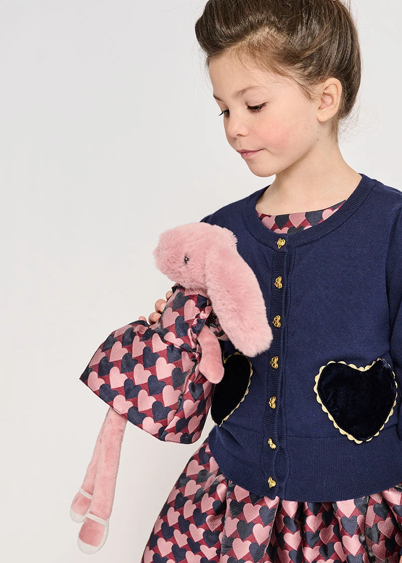 Fifi Tea Rose Navy Hearts 3 Fifi Tea Rose Navy Hearts - Image 3