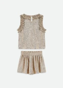 Fortunate Top And Shorts Set Gold -Angels-Face Shop Fortunate Set Gold Back