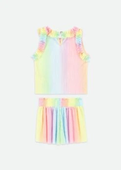 Fortunate Top And Shorts Set Rainbow -Angels-Face Shop Fortunate Set Rainbow Back