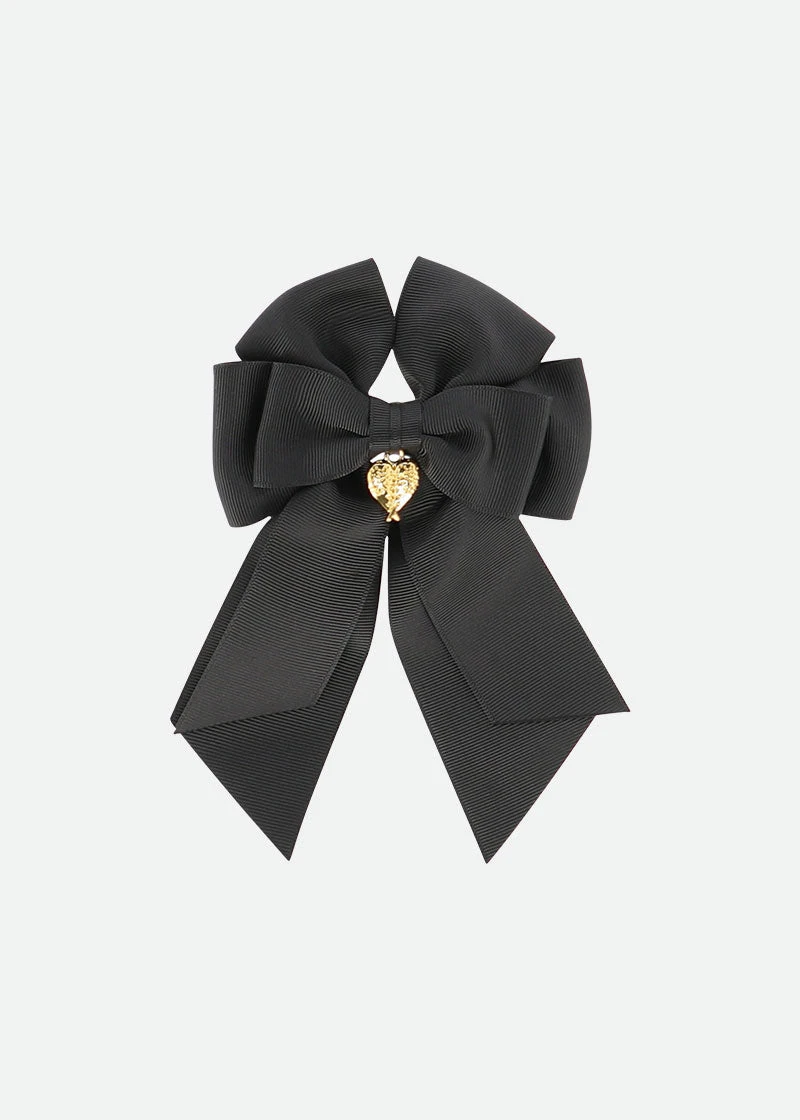 French Bow Clip Black 1 French Bow Clip Black